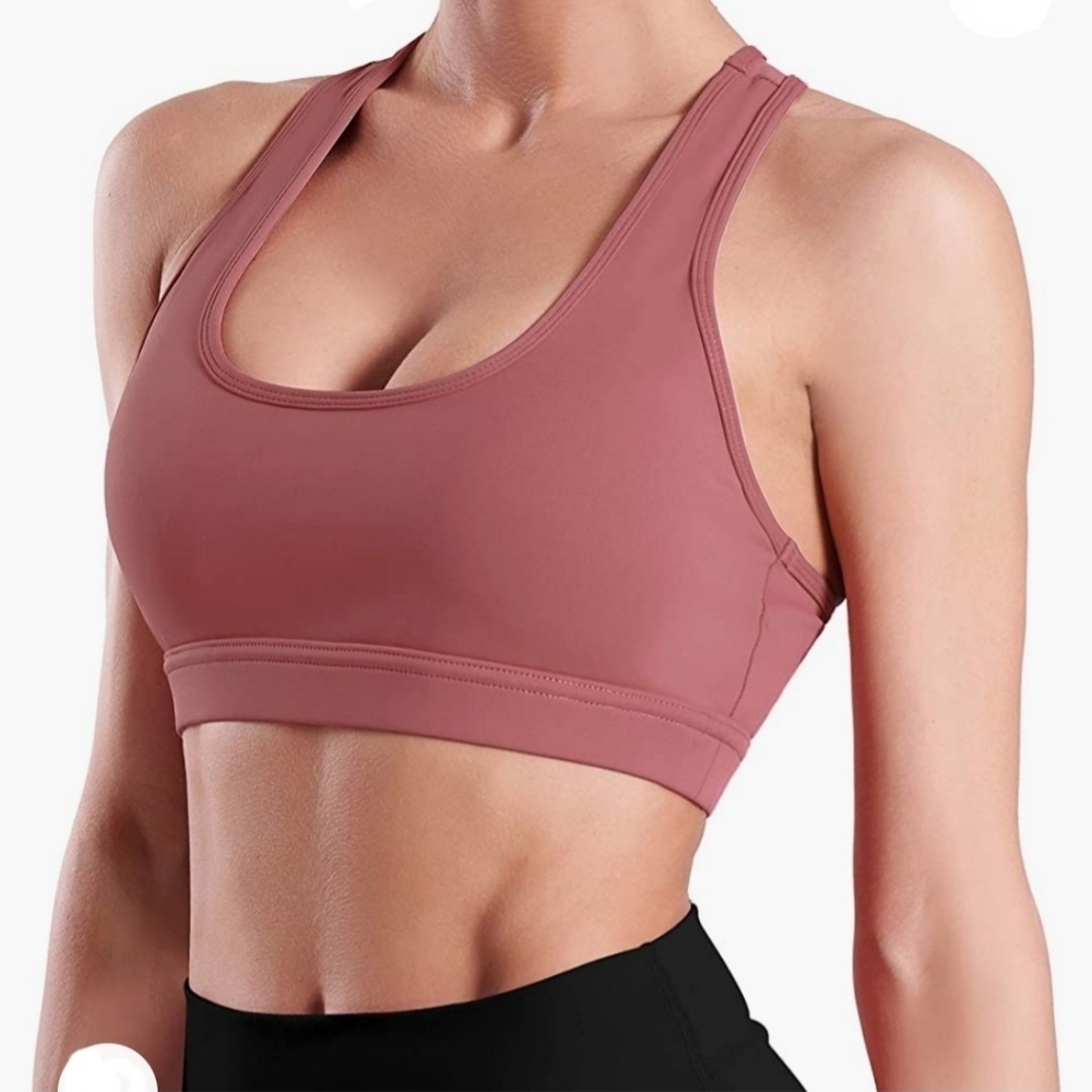 ABRITHY WOMEN'S RACERBACK SPORT BRA - Picture 3 of 5